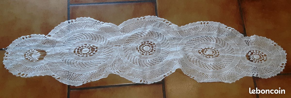 Lot nappe serviette napperon set de table porte serviette baguette couvert+ donne (image 5)