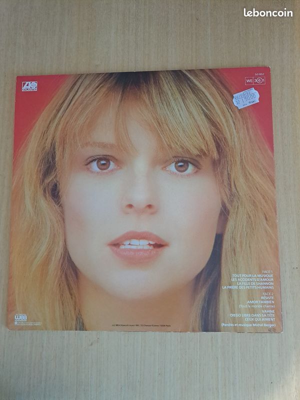 Vinyle France Gall – Tout Pour La Musique - 1981 (image 1)
