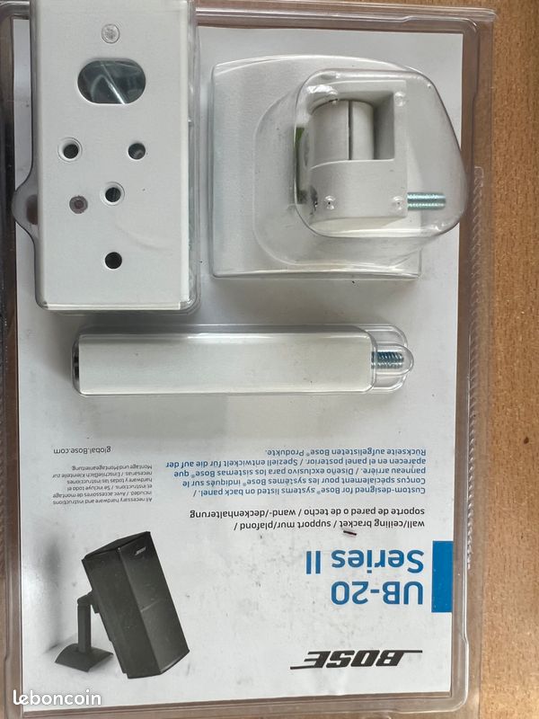 Yimaut Lot De 2 Supports Muraux Pour Haut-parleurs Bose UB-20 Series II Compatible Avec Lifestyle 600 ST535 ST525 ST520 535III 525III CM520 SoundTouch JC-II AM6-V AM10-V AM10IV Blanc