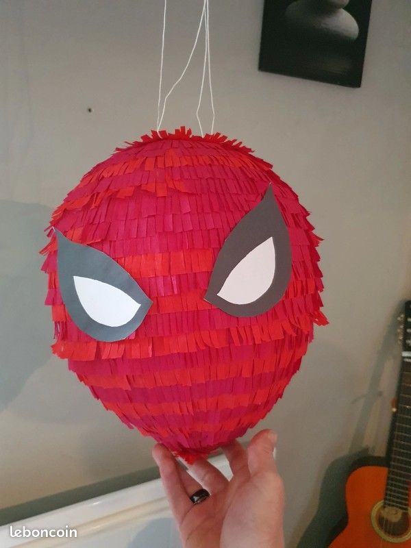 HARMOSPHERE Piñata Araignée SPIDER XXL 44cm – Kit Piñata Mexicaine