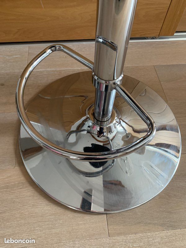 1 tabouret reglable noir brun (image 5)