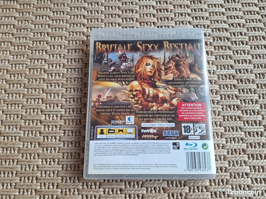 Jeu PS3 Golden Axe: Beast Rider - Version Française Complète - Bon état