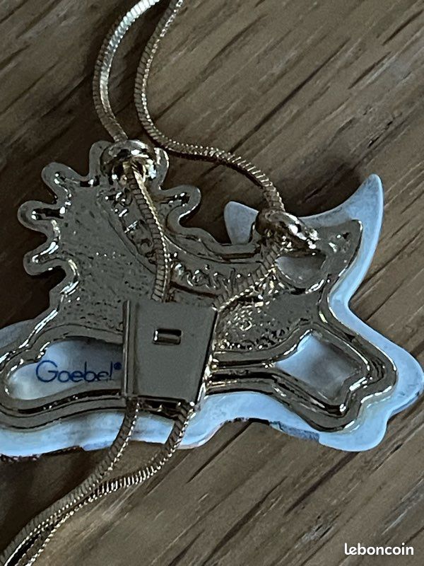 Collier Goebel Signé Rosina Wachtmeister - Bijou Artistique Et Coloré - Occasion, Pièce Unique Et Originale