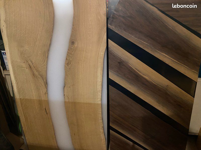 QoTang 2 Pieces Planche En Noyer,Feuille De Bois