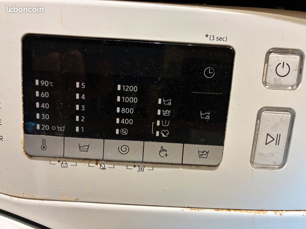 Lave-linge hublot Samsung, 8 kg, état neuf, pose libre (image 3)