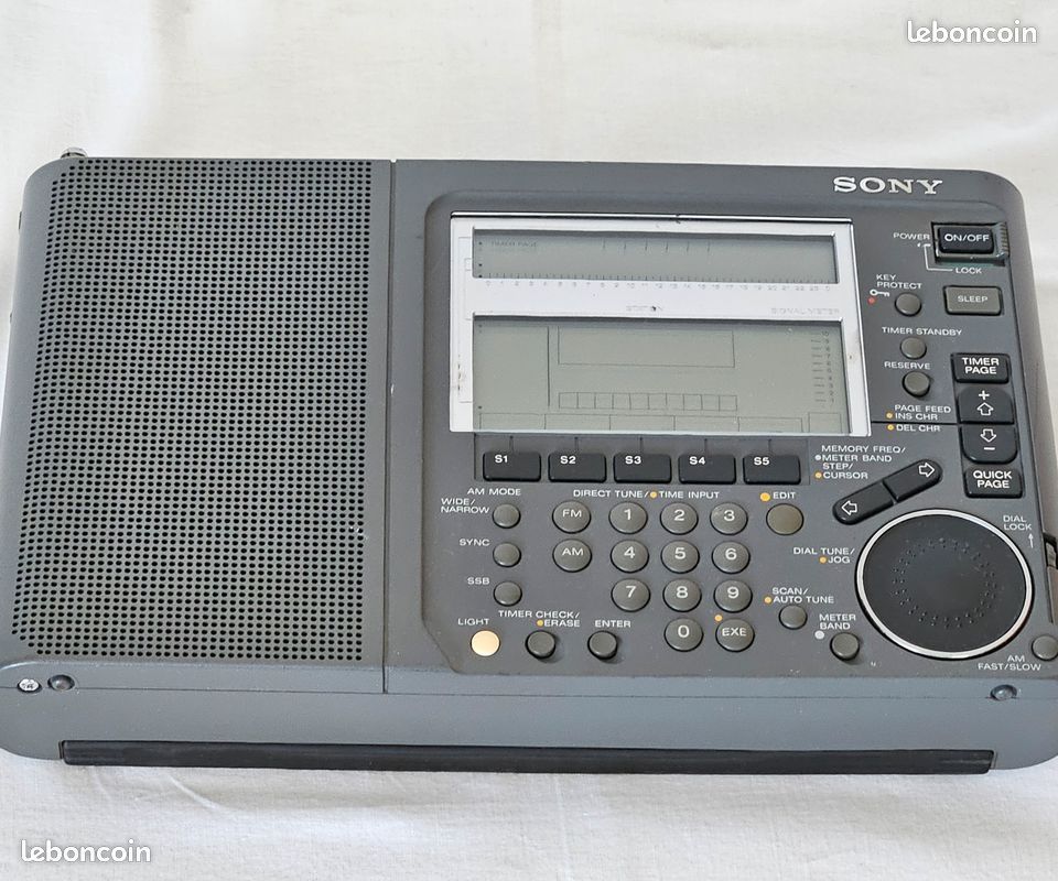 Sony icf-sw77l word band receiver ondes courtes sw- mw -lw - fm stereo tres bon etat (image 12)