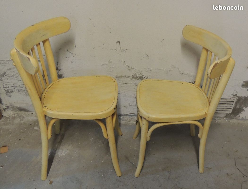 2 chaises en bois peint a renover (image 5)