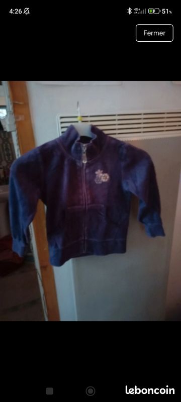 Veste manches longues pour fille taille 3 ans (image 1)