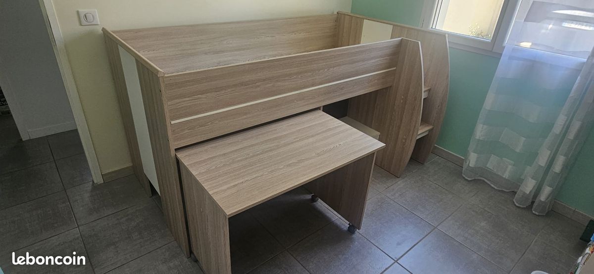 Lit combiné bureau enfant (image 2)