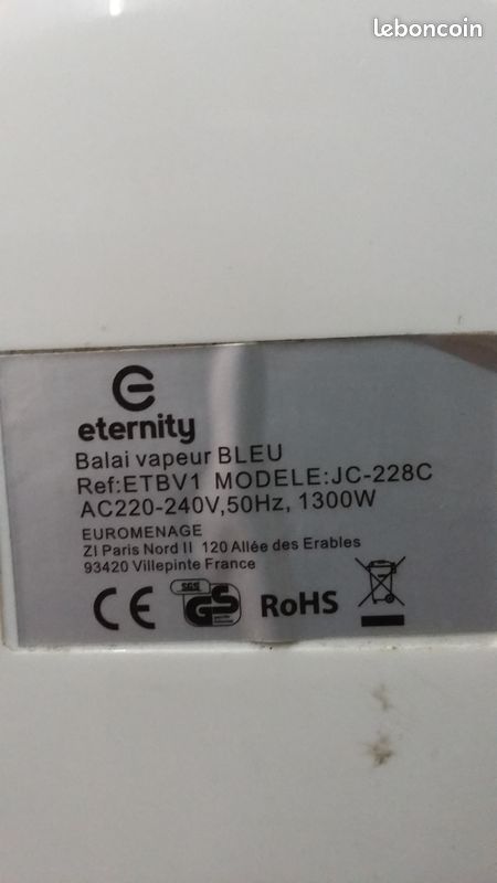 Balai vapeur eternity (image 3)