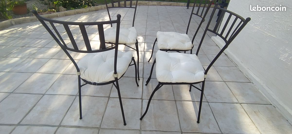 Chaises en fer forgé (image 3)