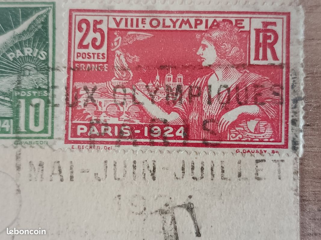 Timbres France Jeux Olympiques Paris 1924 - Série 183/186 Neuve - Collection Luxe