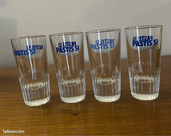 Lot de 9 verres Pastis 51 - Ressourcerie Histoires Sans Fin