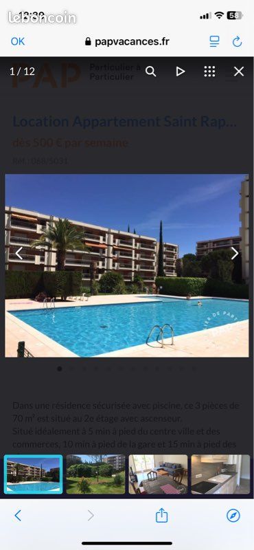 Appartement 3 pièces 70 m² · à Saint-Raphaël · 70 m² · 1 200 €