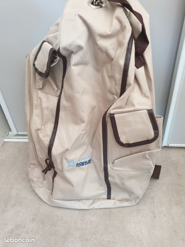 Sac à dos marin beige de vacances transat (image 1)