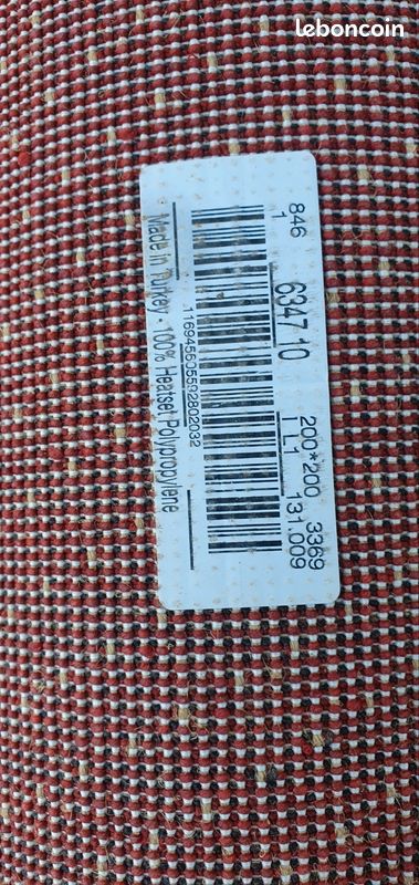 Tapis ikea rouge 200×200 (image 3)