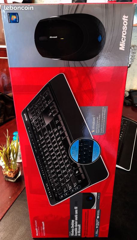 Ensemble clavier souris sans fil Microsoft 3000, neuf Sous Scellé (image 2)
