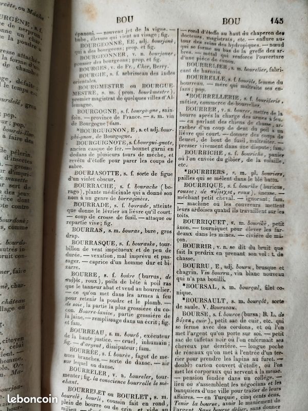 Wailly, Nouveau Vocabulaire Français, où l'on a suivi l'Orthographe (1827) (image 5)