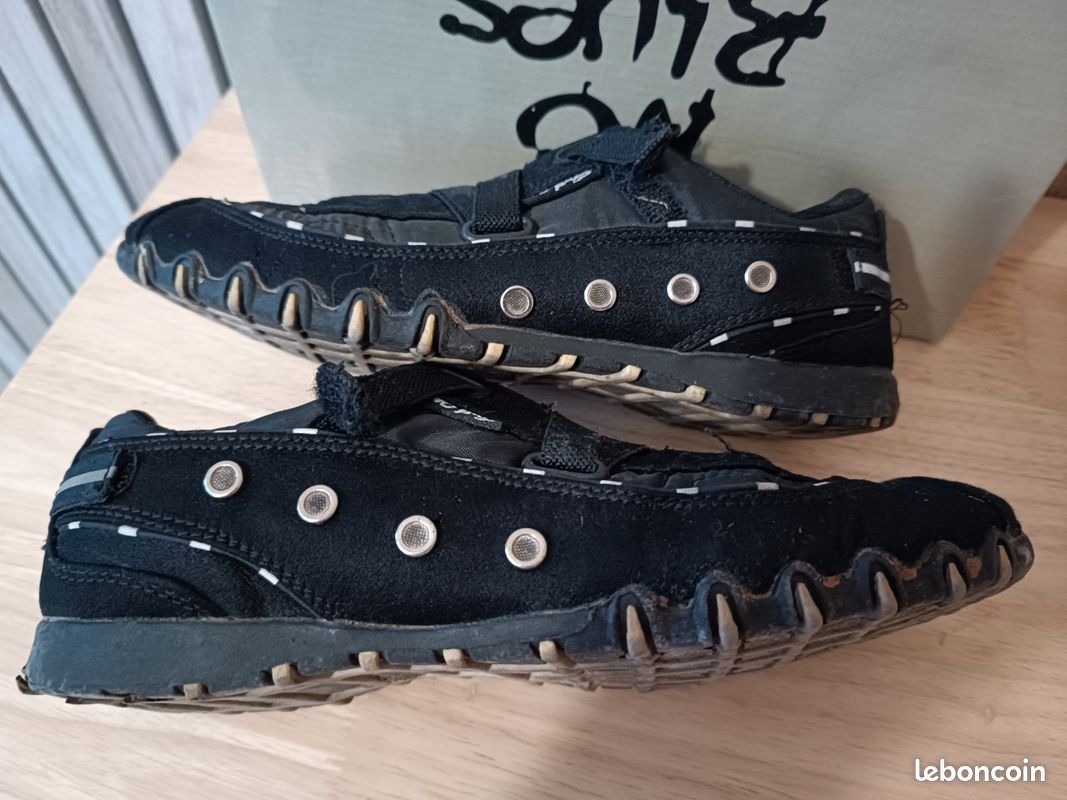 Baskets No Blues Noires Et Grises Semi-montantes - Taille 37, Occasion TBE