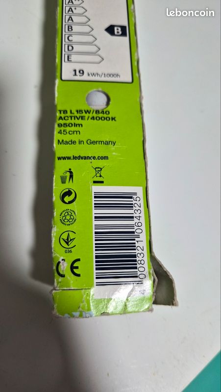 Tube Osram 15w 45 cms neuf (image 2)