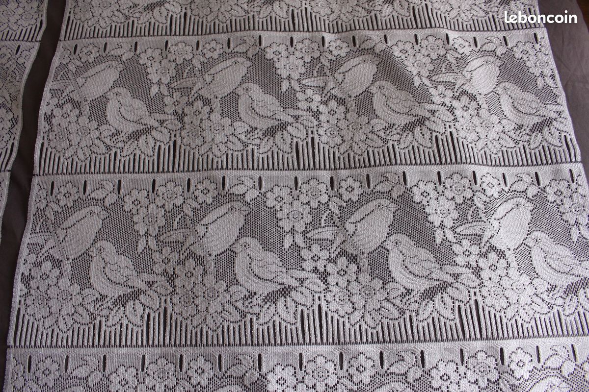 Lot de Rideaux Brise-Vue Motif Oiseaux (image 2)