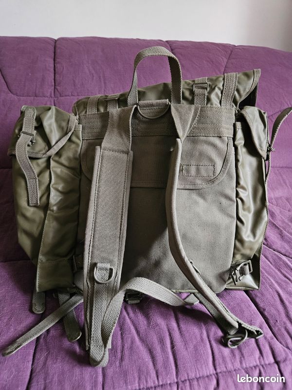 Musette Sac à dos militaire F2 Armée Française - Authentique MAFCA 1988 (image 4)