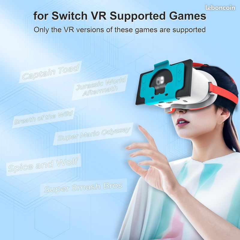 Lunettes VR 3D, Casques De Réalité Virtuelle Pour PC Avec Lentille HD