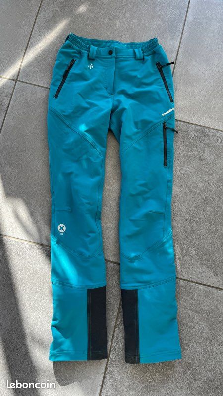 Pantalon de ski de randonnée femme XS 34 bleu Trangoworld neuf TRX
