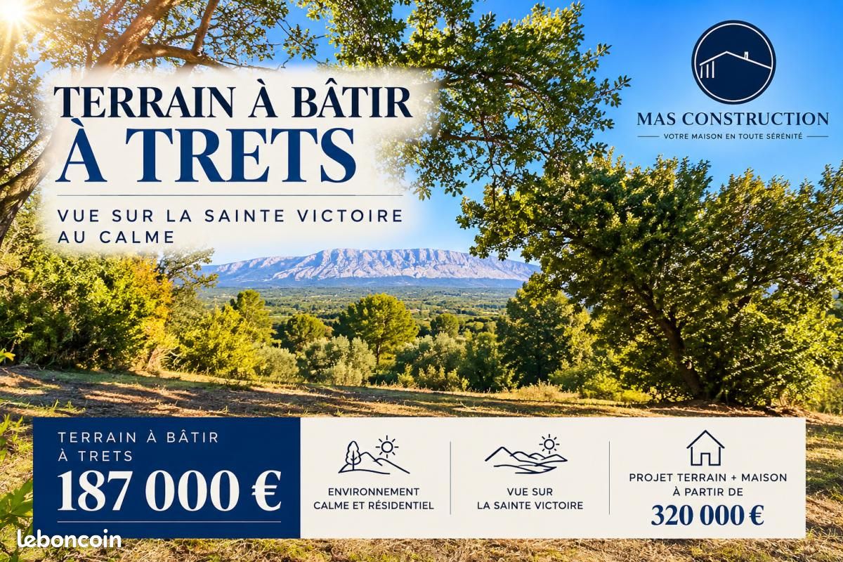 Terrain 320 m² · à Trets · 187 000 €