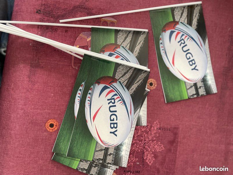 Sosoport Lot De 3 Ensembles Bannière Rugby - Drapeaux Décoration Fête Anniversaire Thème Sport
