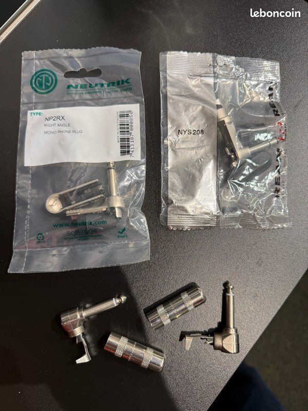 Lot de fiches jack 6.35 Neutrik Rean Switchcraft (image 1)