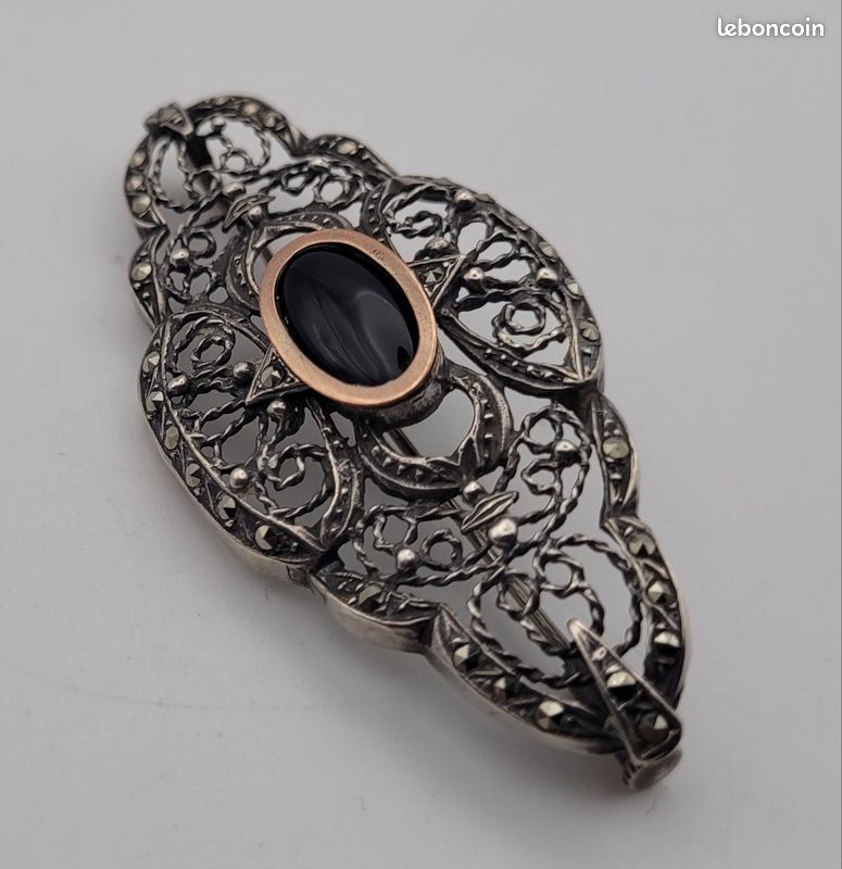 Broche ancienne vers 1900 - argent massif « prénom Hélène » – PassionAntiquités