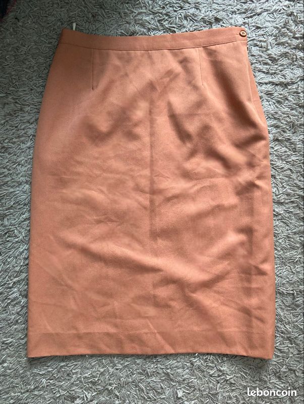 Jupe Rodier Paris , Orange , Taille 46 (image 1)