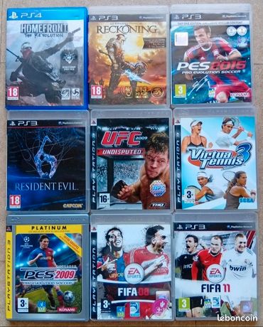 Lot de jeux ps3 ainsi qu'une manette ps3 à Djibouti