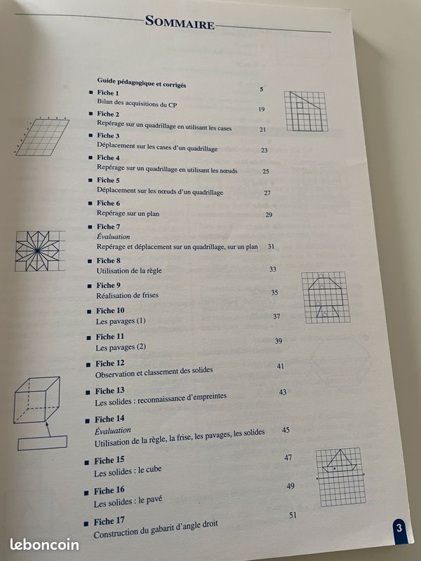 Géométrie CE1 Fiches à photocopier (image 7)