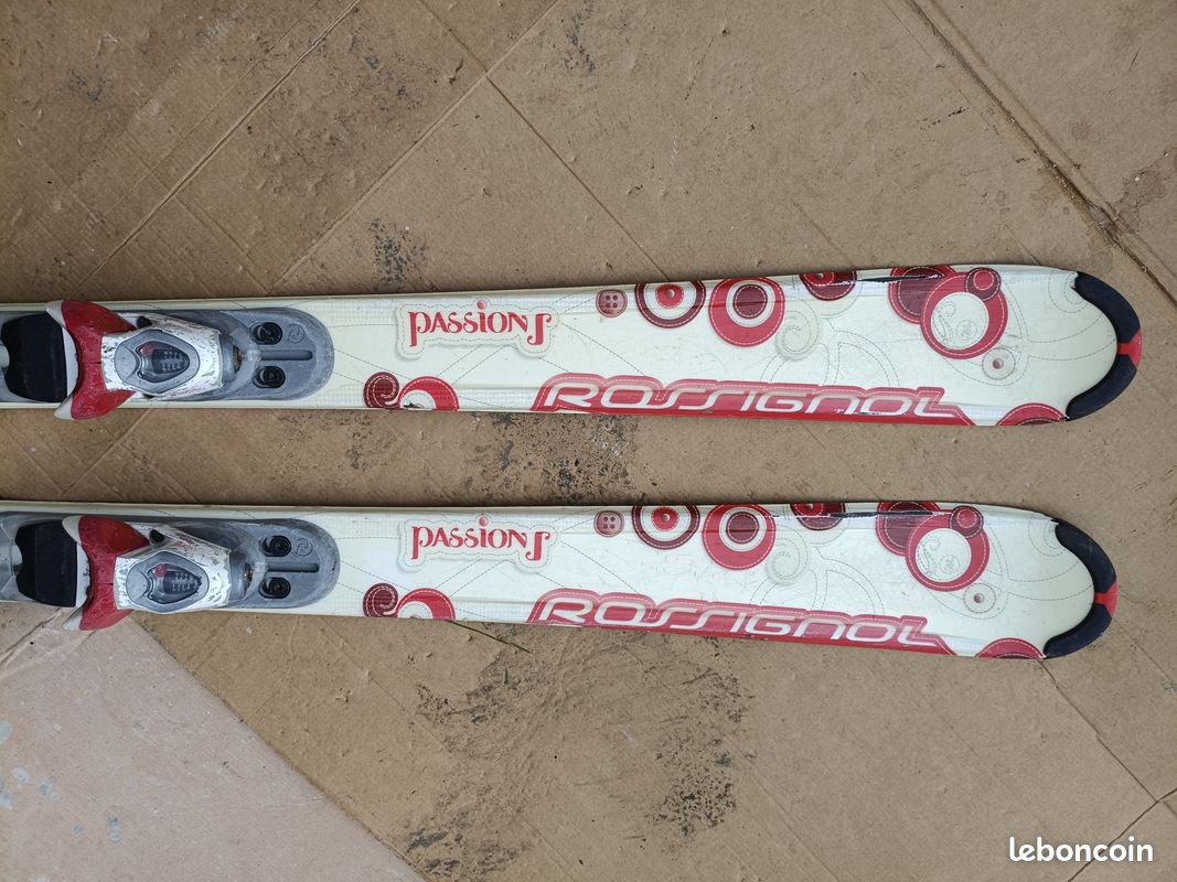 Ski Rossignol Passion 142 Cm Avec Fixations – Occasion, Bon état Piste