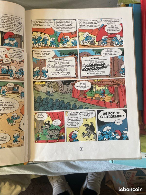 schtroumpf smurf schlumpf Prototype : série (voir texte) TOITS VERTS coloris Dif