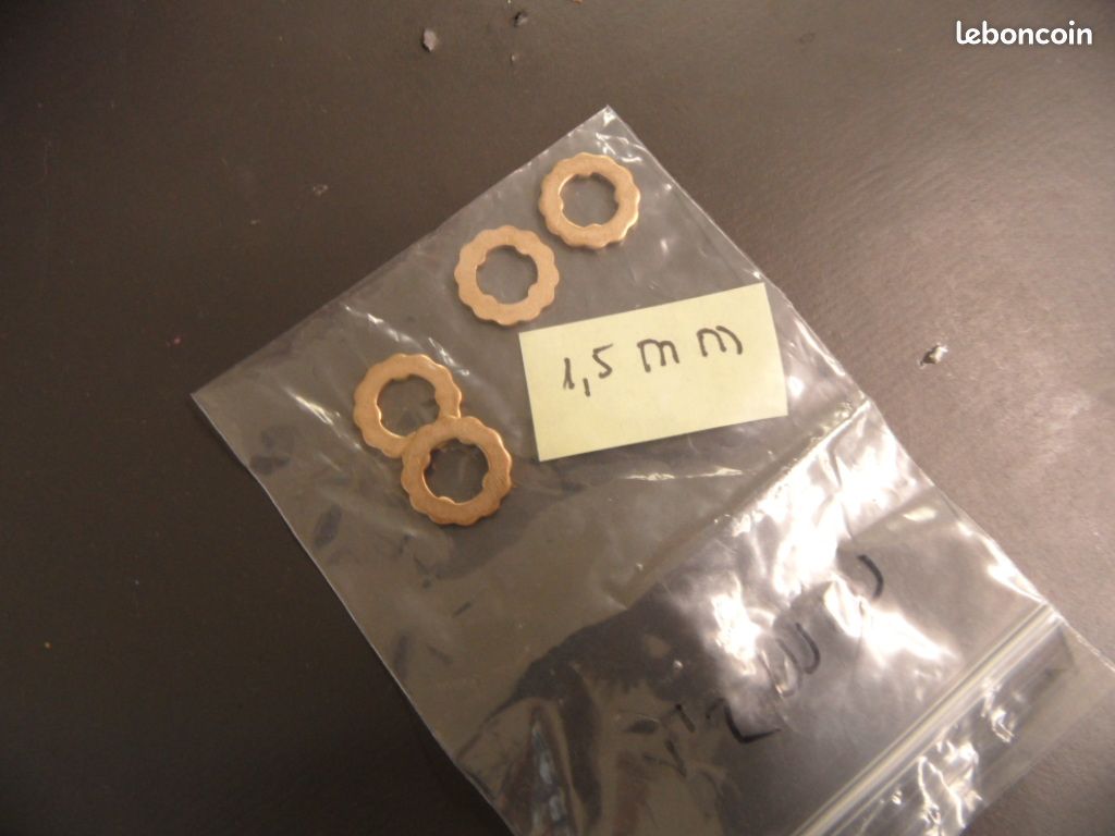 Bagues / rondelles en cuivre recuit (douce) pour injecteurs BOSCH, DELPHI, etc... (image 1)