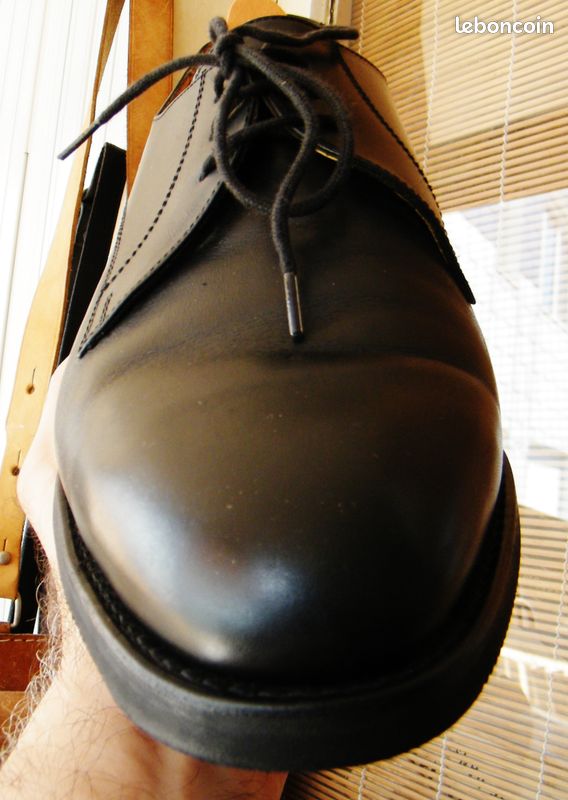 Chaussures en cuir noir Marbot (cousu Goodyear) tbe 45,5 46 homme (image 11)