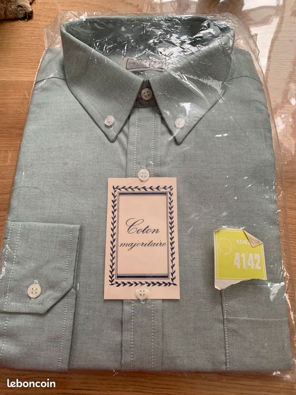 Chemise manches longues neuve verte (image 1)
