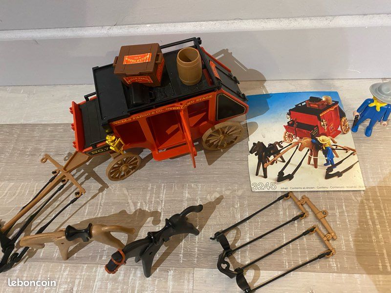 Playmobil N°3245 - Diligence Eldorado St Louis - Far West Vintage - Occasion