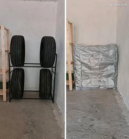 Costway Etagère de Rangement pour Pneu Stockage pour Pneus Rayonnage Pneus Garage Costway Etagère de Rangement pour Pneu Stockage pour Pneus Rayonnage Pneus Garage