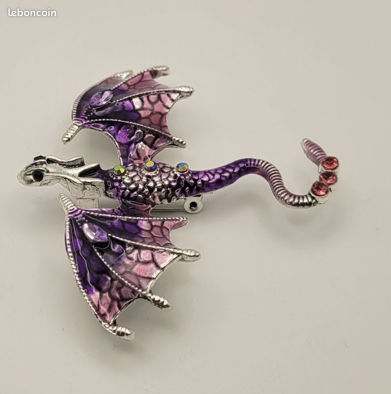 Dolly-Bijoux Fantaisie Broche CAMEY et de Fleur de Diamant