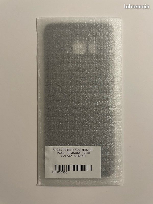 Face arrière générique pour Samsung G950 galaxy S8 NOIR (image 1)