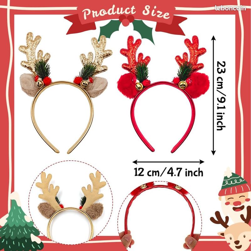 Déguisement Rennes Noël Serre Tete Noel Renne, 2 Pièces Paillettes Serre-Têtes Noël En Bois De Cerf Pour Enfants, Rouge Or Bandeau Cheveux D'élan Pour Fêtes De Noël Nouvel An Cosplay Déguisement Accessoires Déguisement Rennes Noël Serre Tete Noel Renne, 2 Pièces Paillettes Serre-Têtes Noël En Bois De Cerf Pour Enfants, Rouge Or Bandeau Cheveux D'élan Pour Fêtes De Noël Nouvel An Cosplay Déguisement Accessoires