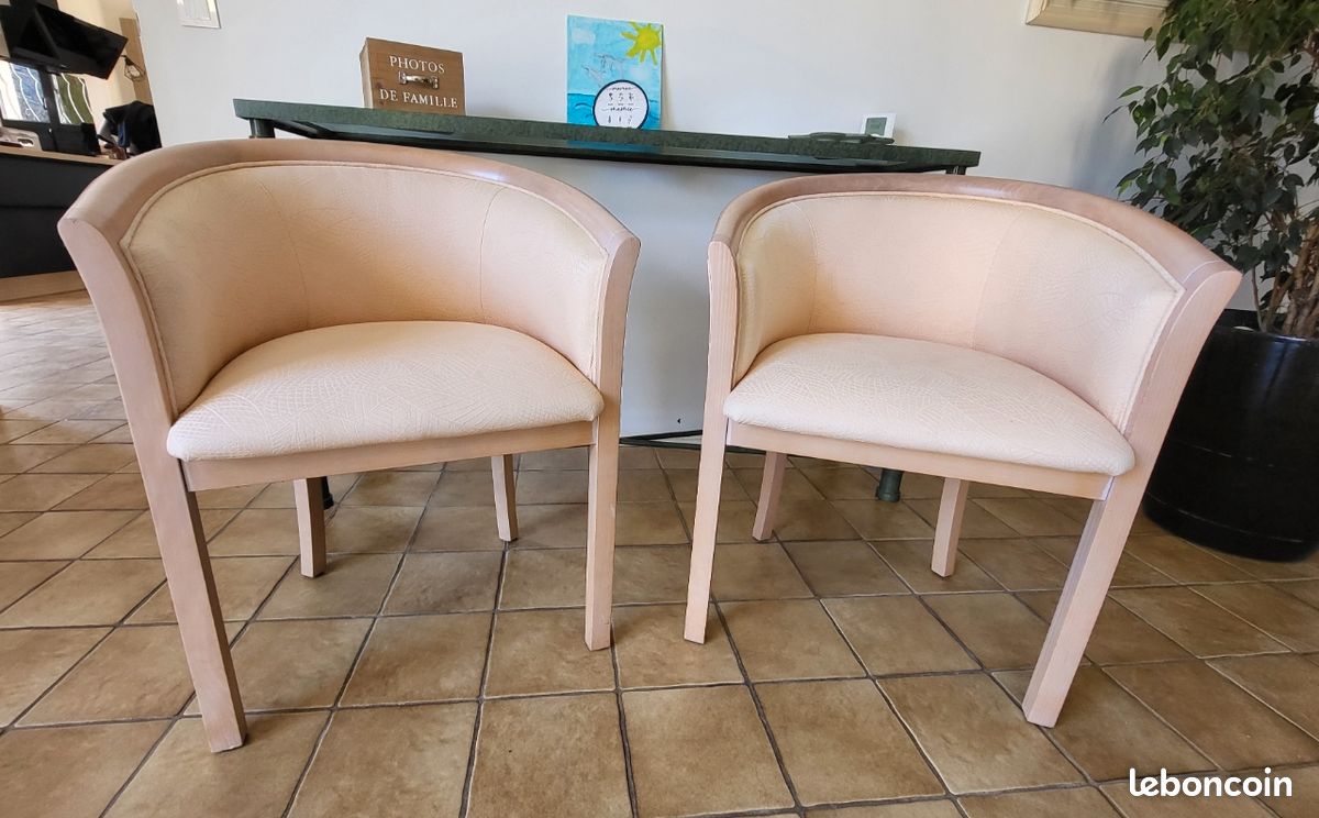 Lot de 2 fauteuils en tissu (image 1)