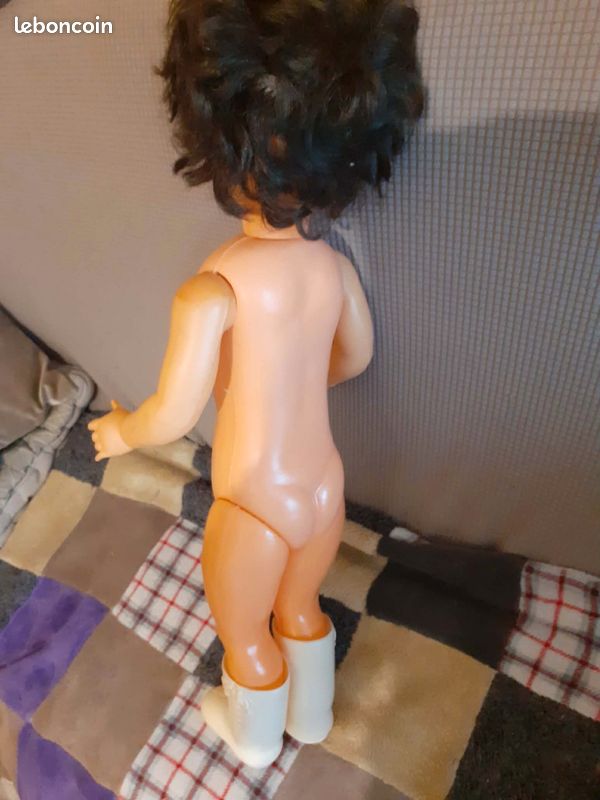 Ancien Vintage Années 60 grande Poupée Poupon H. 66 cm cheveux blanc marquise | eBay