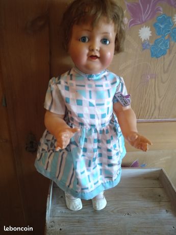 Jolie Poupée Ancienne Parisette De Petit Colin En Celluloïd