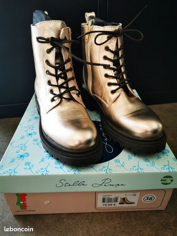 Leather Besson Chaussures Doc Martens Chaussures Dorees Besson