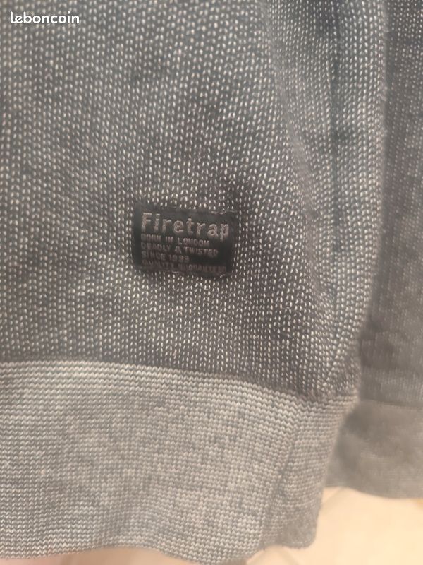 Firetrap Mens Graphic Fleece Hoodie | Sports Direct